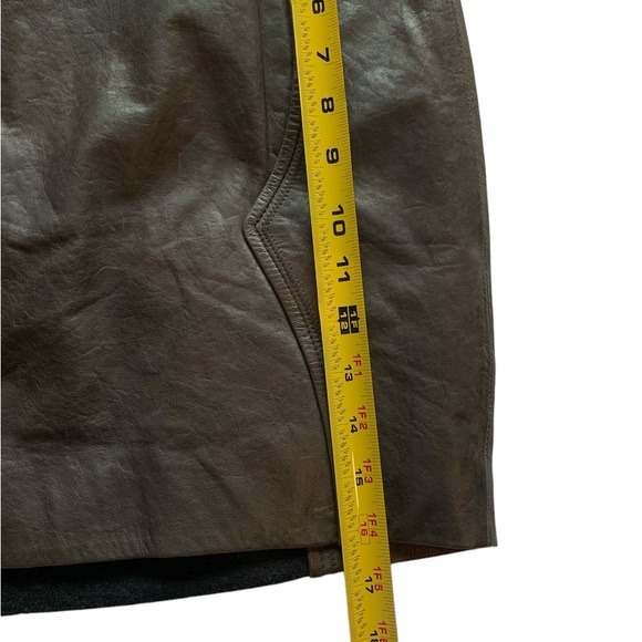 Women’s leather mini skirt truffle size 6 baddie punk edgy goth rocker grunge - Picture 7 of 10